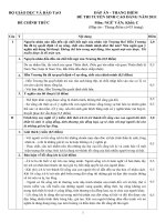 Đáp án và thang điểm Đề thi tuyển sinh cao đẳng năm 2011 môn Văn khối C ppt