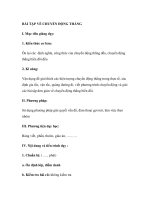 BÀI TẬP VỀ CHUYỂN ĐỘNG THẲNG pptx