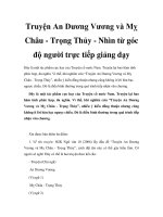 Truyện An Dương Vương và Mỵ Châu - Trọng Thủy - Nhìn từ góc độ người trực tiếp giảng dạy docx
