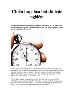 Chiến lược làm bài thi trắc nghiệm potx