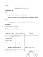 Tiết 56: TRẢ BÀI KIỂM TRA TIẾNG VIỆT doc