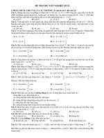 ĐỀ THI THỬ TỐT NGHIỆP SỐ 10 ppt