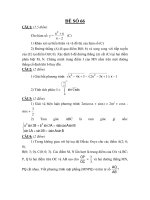 Đề thi tốt nghiệp THPT môn toán_Đề số 66 potx