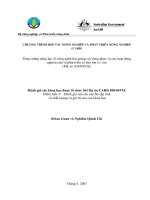 Báo cáo nghiên cứu nông nghiệp 