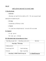 Tiết 127 CHỮA LỖI VỀ CHỦ NGỮ VÀ VỊ NGỮ (TIẾP) I / Mục tiêu cần đạt 1. docx