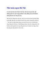 Nhớ món ngon Hà Nội pptx