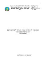 TẬP HUẤN KỸ THUẬT CHĂN NUÔI LỢN CHO CÁC NÔNG DÂN NÒNG CỐT ppt