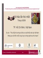 Báo cáo nghiên cứu nông nghiệp 