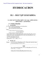 Bài tập Hidrocacbon (Phần 1) pptx