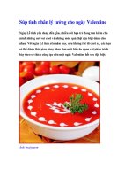 Súp tình nhân lý tưởng cho ngày Valentine docx