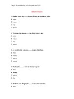 Chuyên đề ôn thi đại học môn tiếng anh năm 2012 : Relative Clauses doc