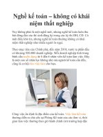 Nghề kế toán – không có khái niệm thất nghiệp pdf