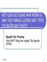 Báo cáo nghiên cứu nông nghiệp 