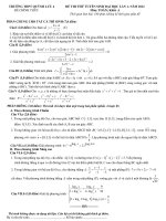 ĐỀ THI THỬ TUYỂN SINH ĐẠI HỌC LẦN 1- NĂM 2012 MÔN TOÁN TRƯỜNG THPT QUỲNH LƯU 4 doc