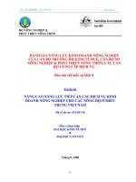 Báo cáo nghiên cứu nông nghiệp 