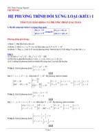 Các loại hệ phương trình và cách giải docx