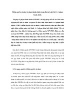 Thẩm quyền xử phạt vi phạm hành chính trong Dự án pot