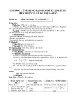 CHƯƠNG I: ỨNG DỤNG ĐẠO HÀM ĐỂ KHẢO SÁT SỰ BIẾN THIÊN VÀ VẼ ĐỒ THỊ HÀM SỐ docx