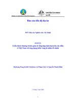 Báo cáo nghiên cứu nông nghiệp 