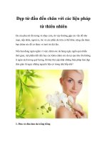 Đẹp từ đầu đến chân với các liệu pháp từ thiên nhiên doc