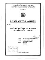 Thiết kế, chế tạo mô hình lưu trữ sản phẩm tự động
