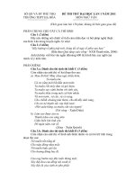 Đề thi thử và đáp án môn Văn khối C năm 2011-Đề 1 potx