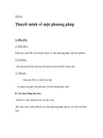 Thuyết minh về một phương pháp doc