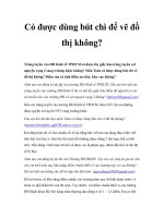 Có được dùng bút chì để vẽ đồ thị không? doc