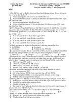 Tuyển tập đề thi thử đại học môn sinh năm 2009_THTP Lê Xoay_Đề 07 doc