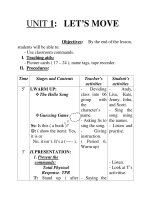 UNIT 1: LET’S MOVE potx