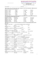 Đề thi thử tuyển sinh đại học 2011 môn Anh văn khối D-Đề 24 pptx