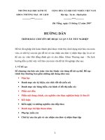 Hình thức chuyên đề luận văn - đề án doc