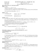 Đề thi thử đại học môn toán khối A và B pot