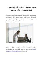 Thách thức đối với tính cách của người ưa mạo hiểm, thích thử thách potx