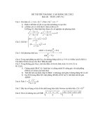 Đề thi thử đại học môn toán năm 2012_Đề số 151-160 docx