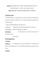 TIẾT 19: DÒNG ĐIỆN XOAY CHIỀU TRONG ĐOẠN MẠCH CHỈ CÓ ĐIỆN TRỞ THUẦN – CUỘN CẢM – HOẶC TỤ ĐIỆN docx