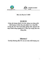 Báo cáo nghiên cứu nông nghiệp 