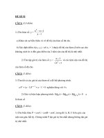 Đề thi tốt nghiệp THPT môn toán_Đề số 92 doc