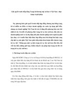 Giải quyết tranh chấp bằng Trọng tài thương mại Ad hoc ở Việt Nam - thực trạng và giải pháp doc