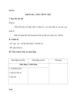 Tiết 46: KIỂM TRA 1 TIẾT TIẾNG VIỆT ppt