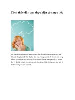 Cách thúc đẩy bạn thực hiện các mục tiêu ppt