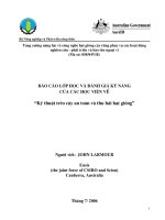 Báo cáo nghiên cứu nông nghiệp 