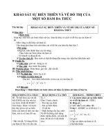 KHẢO SÁT SỰ BIẾN THIÊN VÀ VẼ ĐỒ THỊ CỦA MỘT SỐ HÀM ĐA THỨC pdf