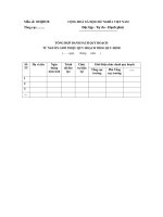 MẪU TỔNG HỢP DANH SÁCH QUY HOẠCH TỪ NGUỒN GIƠÍ THIỆU QUY HOẠCH THEO QUY ĐỊNH (…… ngày tháng năm ) pdf