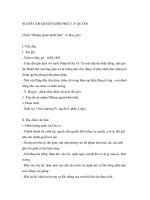 NGƯỜI CẦM QUYỀN KHÔI PHỤC UY QUYỀN (Trích 