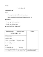 Tiết 61: CỤM ĐỘNG TỪ potx