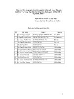 Báo cáo nghiên cứu nông nghiệp 