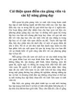 Cải thiện quan điểm của giảng viên và các kỹ năng giảng dạy pptx