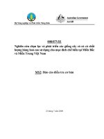 Báo cáo nghiên cứu nông nghiệp 