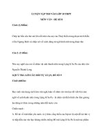 LUYỆN TẬP THI VÀO LỚP 10 THPT MÔN VĂN - ĐỀ SỐ 8 pdf